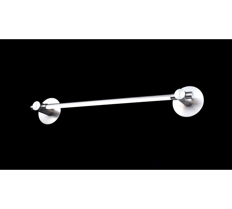 Cadence Brushed Nickel Outdoor Dimmable LED Bath Bar with Frosted Acrylic Diffuser