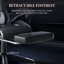 Ergonomic Game Chair with Massage Lumbar Support and Footrest Swivel-74712719