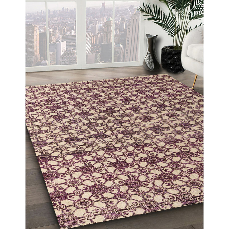 Abstract Indoor Rug, Square 4'