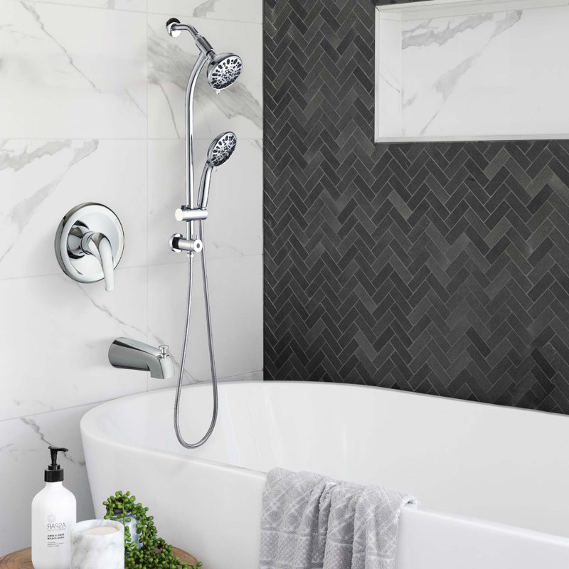 Tool-Free 7-Spray Shower System 1.8GPM, Chrome