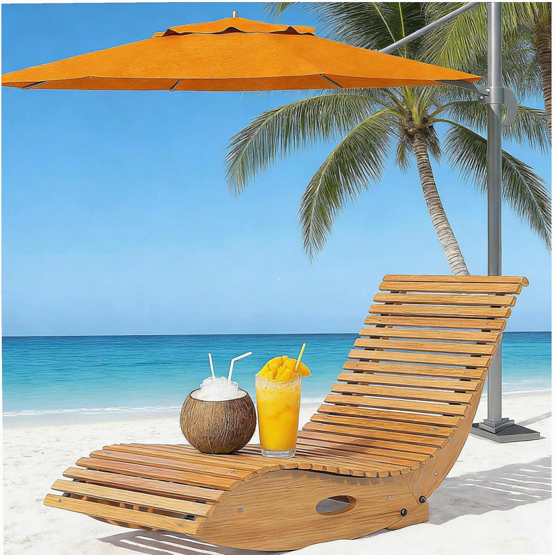 Chaise berçante en bois, chaise berçante d'extérieur