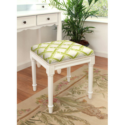Solid Wood Vanity Stool by 123 Creations