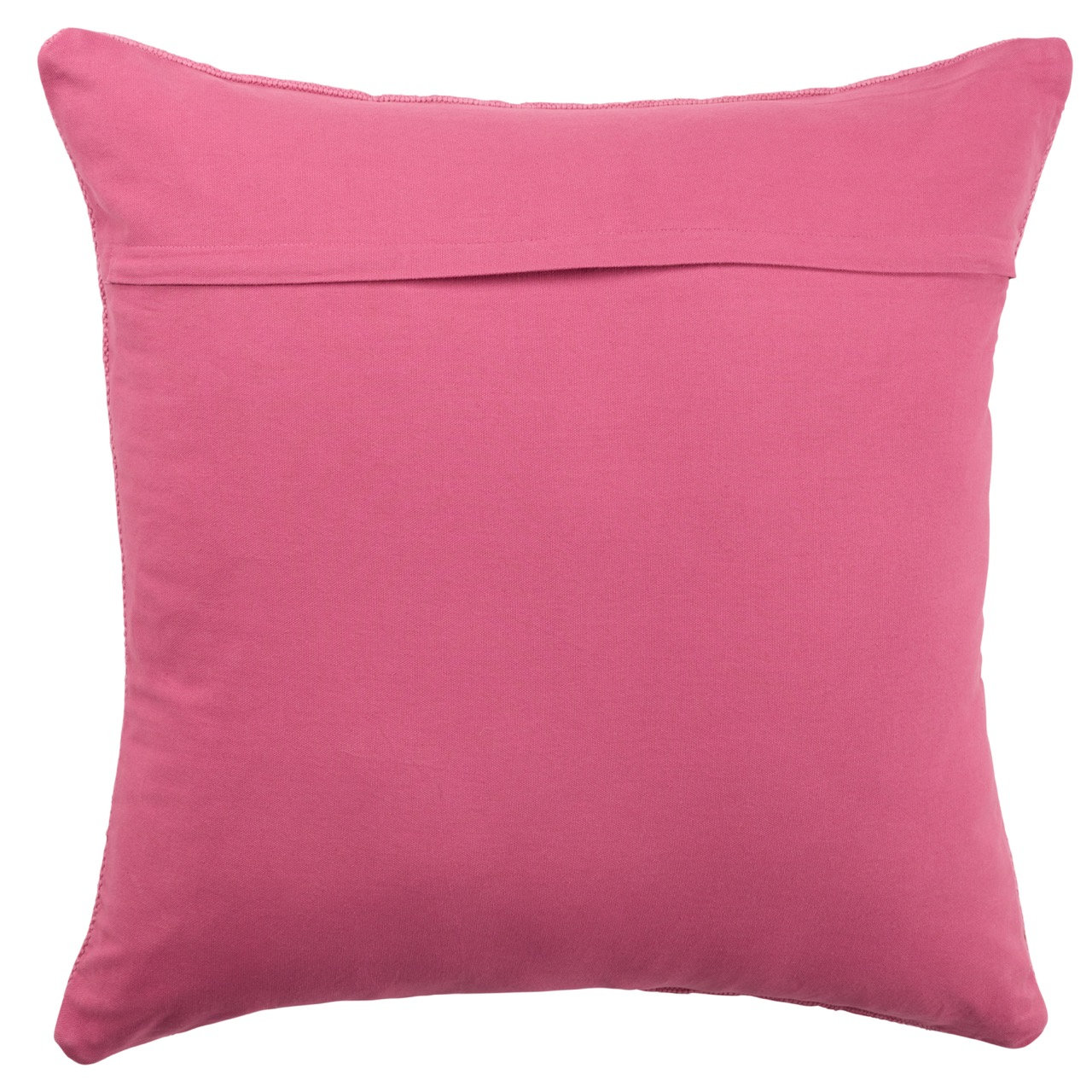 Mikes 100% Wool Throw Square Pillow, Down, Pink/Light Tan