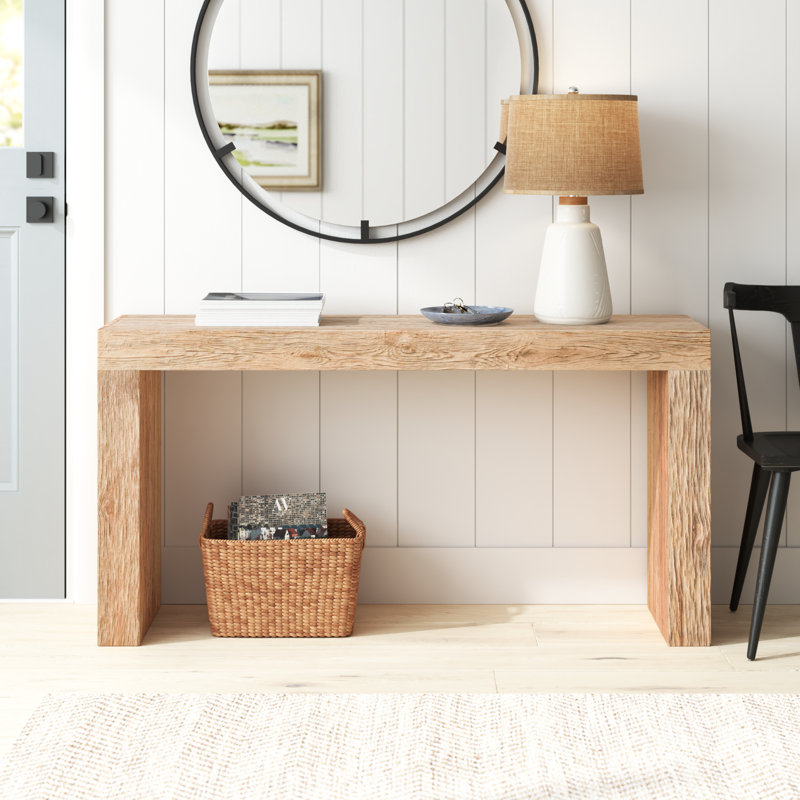 Adams Console Table Rustic Brown, Natural