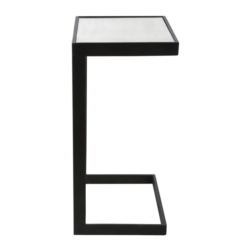 Bonaccord Mirrored Glass Top End Table