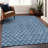 Premium Machine Washable Prisco Denim Rug-71810645