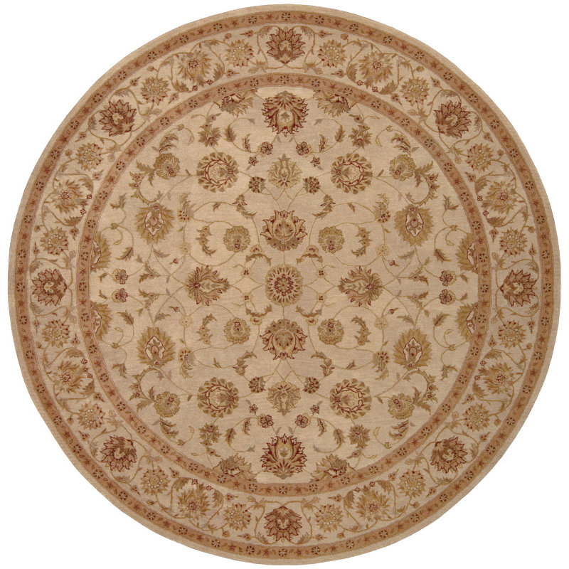 Lundeen Wool Oriental Indoor Rug, Round 9'