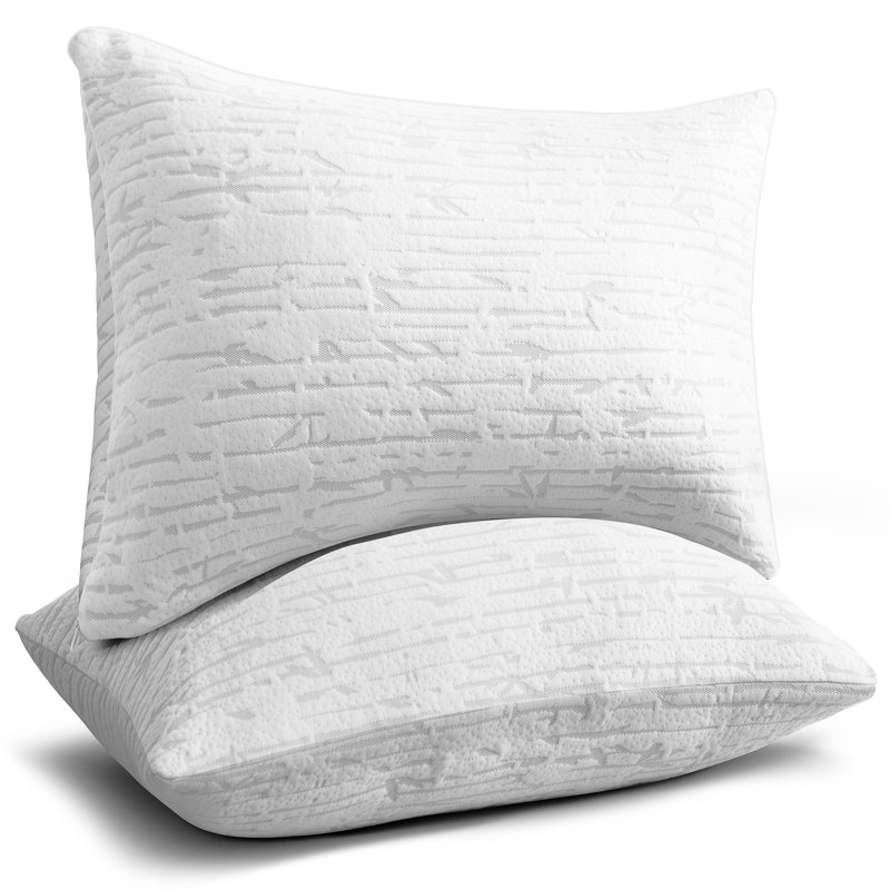 High Quality Memory Foam Plush Support Pillow, Queen