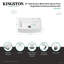 Kingston Brass Arcticstone 33-Inch Solid Surface White Stone Apron-Front Single Bowl Farmhouse Kitchen Sink