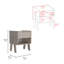 Table de chevet 22 po 22 po