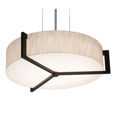 Luminaire suspendu 1 lumière avec accents