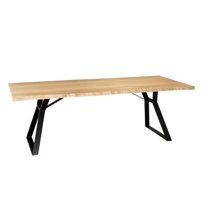 Brinton Oak Rectangular Wood Top Dining Table
