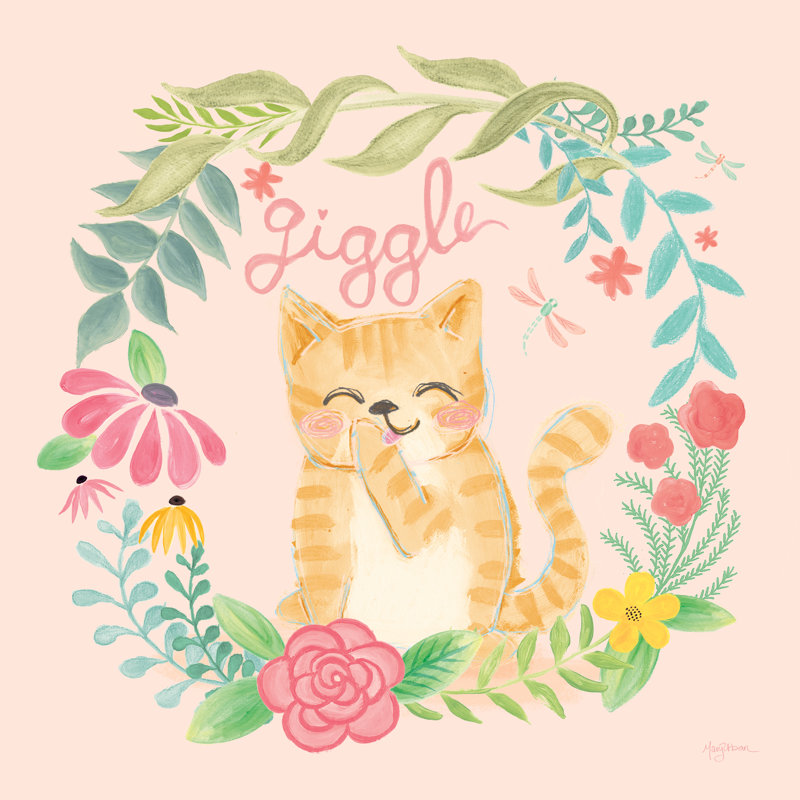 Garden Friends III Giggle by Mary Urban - Wrapped Canvas Art Prints, 76cm H x 76cm W x 3.8cm D