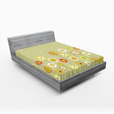 Drap-housse floral