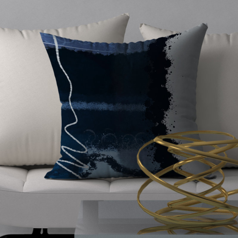 Housse de coussin décorative carrée sécuritaire et insert, H 24 po x l 24 po