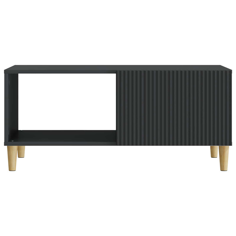Coffee Table with Storage, Black, 40cm H x 90cm L x 50cm W