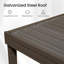 Pergola mural de 8 pi x 10 pi, abri de jardin mural avec système de drainage intégré, toit en acier galvanisé, abri de patio à toit rigide pour terrasse, porche, cour et plus, brun-134587331