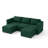 BOX MODULE STO SOFA 90'' 5 Piece Upholstered Modular Sectional Sofa with Storage-108376993
