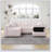 106.3 Inch Soft U-Shaped 4-Person Sofa with 30.7 Inch Ottoman, Hydraulic Lift for Enhanced Comfort and Storage