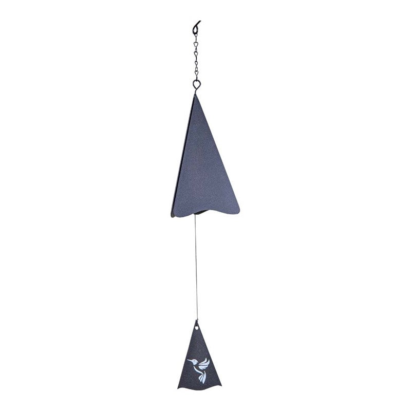  Black Hummingbird Triangle Wind Bell 24"