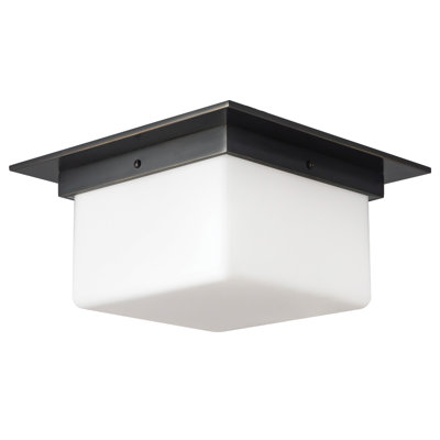 Mineral 11-in Brass Flush Mount