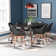 Karg Modern Duracoar And Teak Wood Finish Legs Dining Set