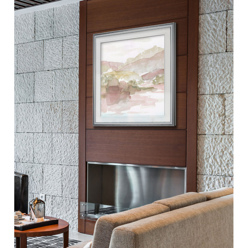« windscape », reproduction encadrée, H 17,5 po x l 17,5 po x P 1,5 po, Cadre argenté
