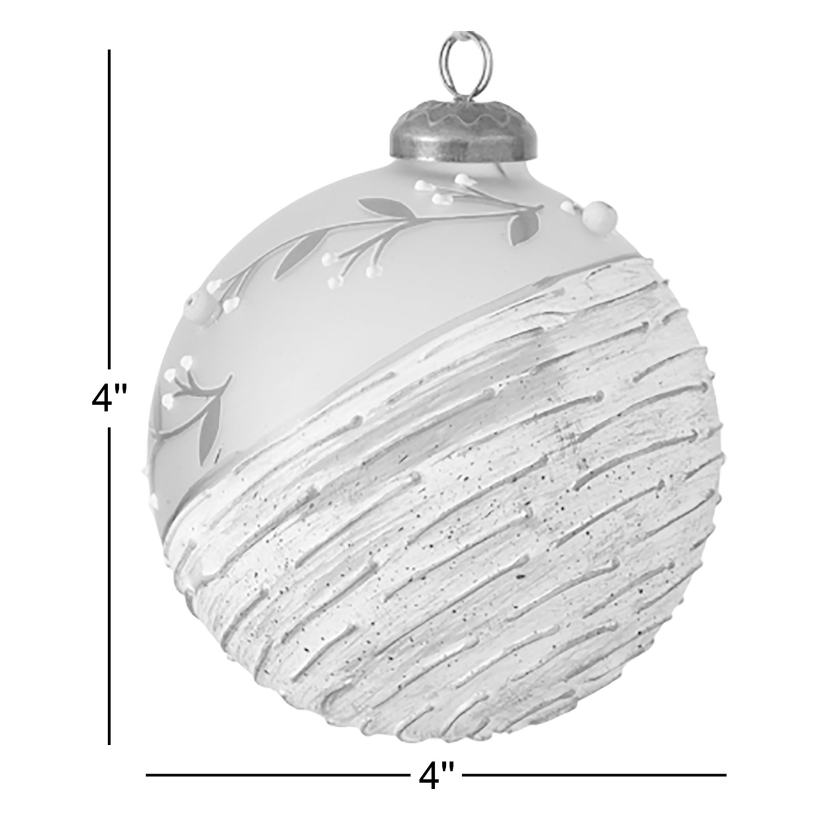 3 Piece Nature Inspired Ball Ornament Set