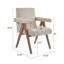 Fauteuil de salle à manger rembourré-2068899817