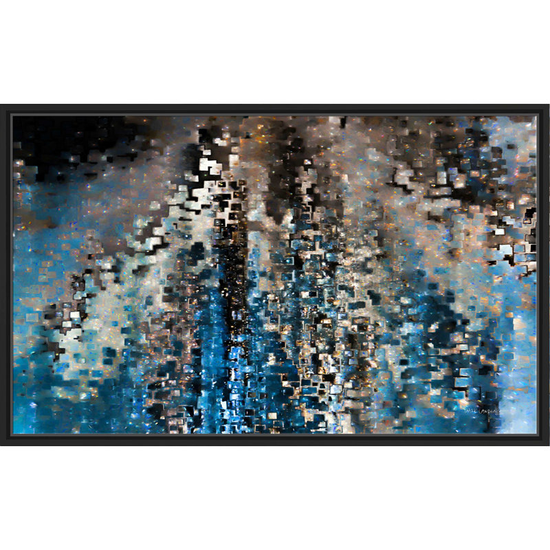 «Psalm 46: 2 We Will Not Fear» par Mark Lawrence - reproduction, H 31,5 po x l 51,5 po x P 2 po, Cadre flottant noir