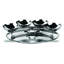 Stainless Steel Chips And Dip Platter