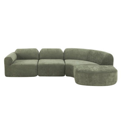 Boneless Nexo Modern Minimalist Modular Compression Sectional Sofa