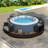 Ensemble de canapé en rotin de spa avec cadre de spa et espaces de rangement, coussins lavables Spa-104581764