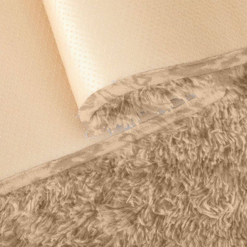 Soft Fluffy Living Room Large Area Rug, Rectangle 200 x 290 cm, Tye Dye Beige