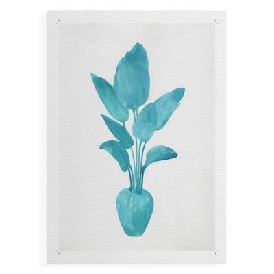 Watercolor House Plant II - Impression sur toile seulement - NON CADRE