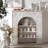 Retro White Solid Wood Freestanding Fireplace