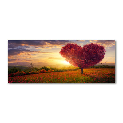 Tree Field Heart - Wrapped Canvas Print