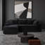 Canapé modulaire 106,4 po avec méridienne en L modulaire en velours côtelé 106,6 po avec assise profonde et méridienne réversible - canapé minimaliste moderne pour salon, chambre à coucher ou appartement-149263278