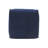 18" Blue Cotton Patchwork Pouf Ottoman