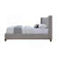 Grand lit en chenille gris-995160842