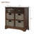 Bueno Wood  Storage Cabinet with Two Drawers and Four Classic Rattan Basket-754975428