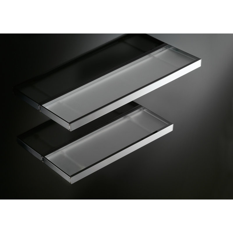 Skuara Wall Shelf, 1" H x 23.6" W x 5.3" D
