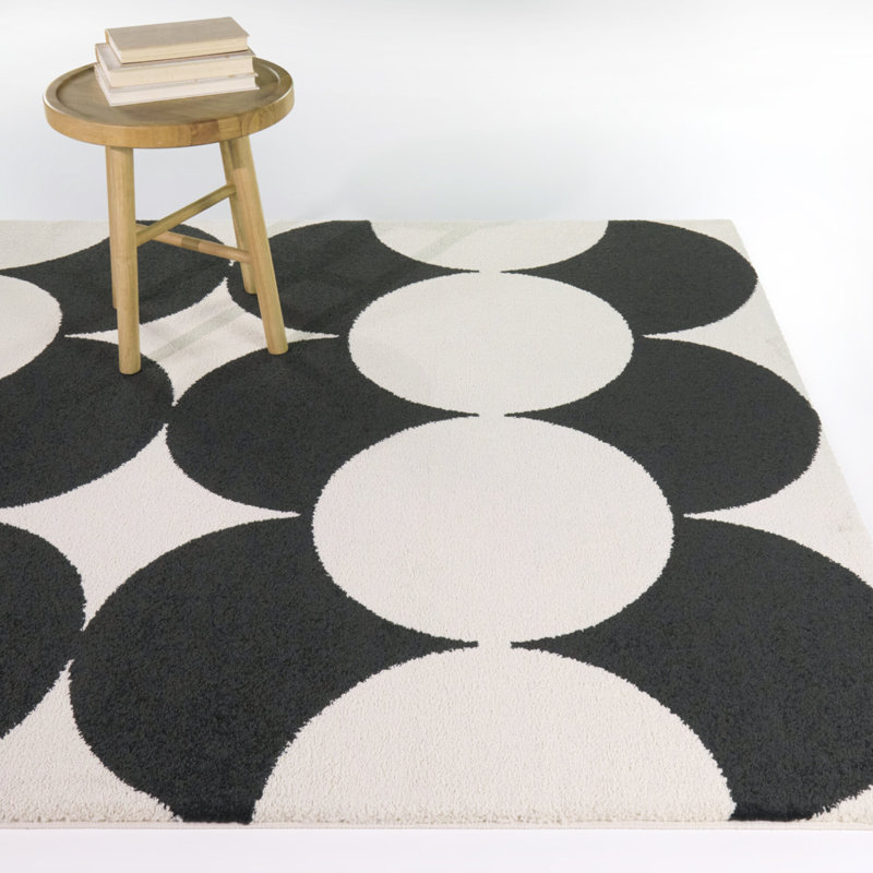 Tapis gris anthracite Leto, Rectangle 7 pi 10 po x 10 pi