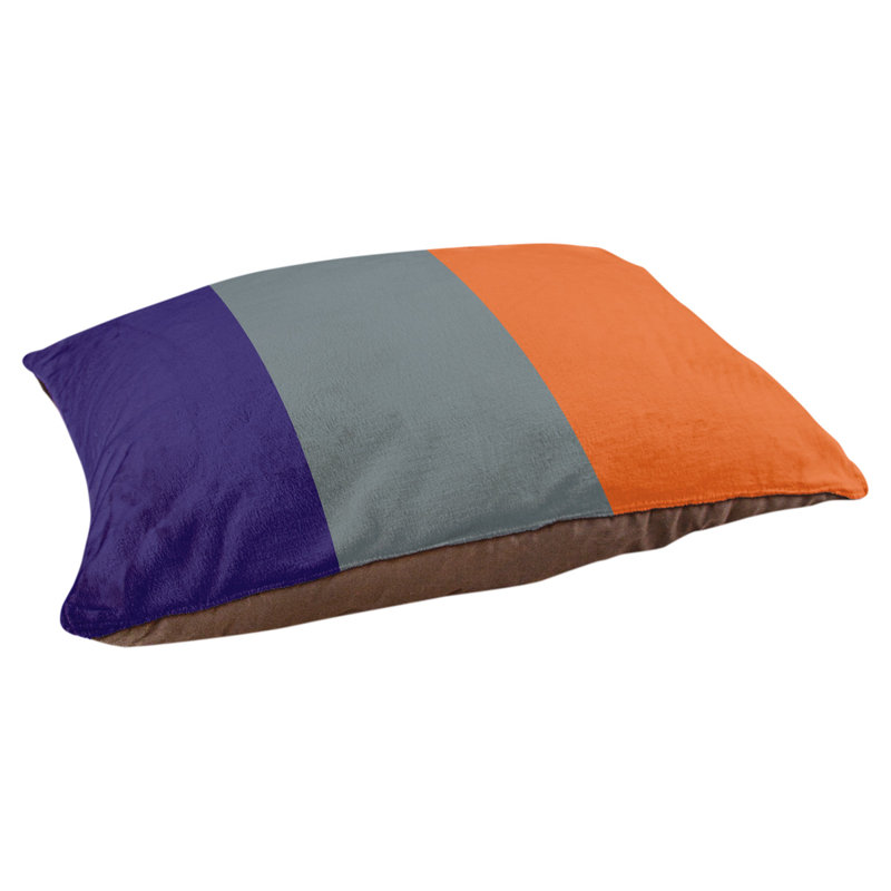 Coussin Atlanta, Grand (l 40 po x P 30 po x H 14 po), Purple/Grey/Orange