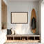  Tableau d'affichage encadré en tissu, lin naturel par Creative Bunch Studio-1659638976