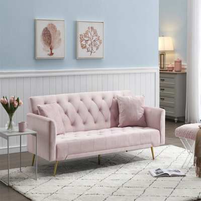 Vassallo 70.95'' Velvet Sleeper Sofa