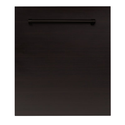 ZLINE 24 in. Fingerprint Resistant Control Dishwasher with Stainless Steel Tub and Style Handle, 52dBa