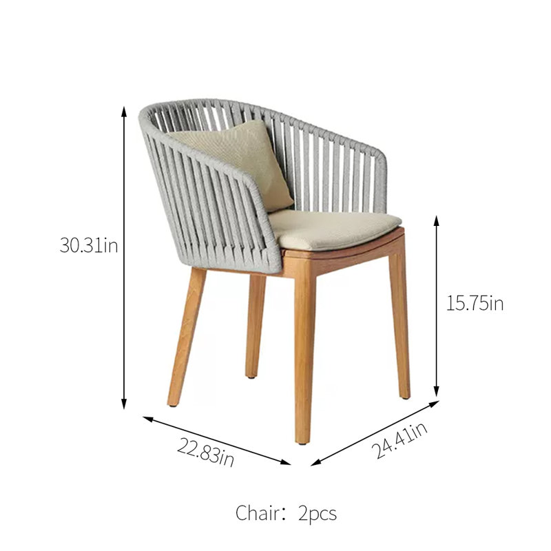 Chaise de patio pour l'extérieur