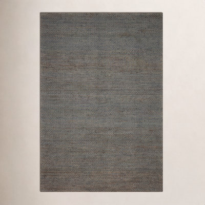 Abisai Brown Gray Hand-Woven Jute Rug