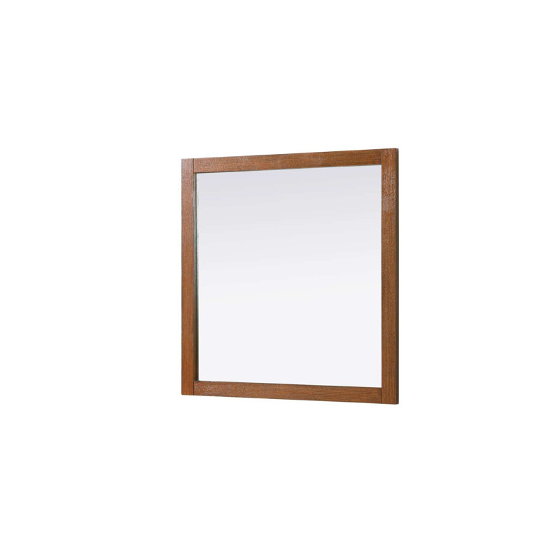 Miroir Noah, Carrée, Brandy noyer, 36 po x 36 po